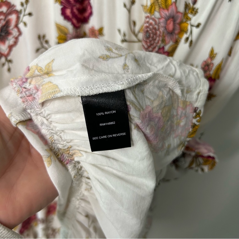 Torrid Mini Challis floral Skater Dress size 2 dark romantic feminine date night - Picture 3 of 11